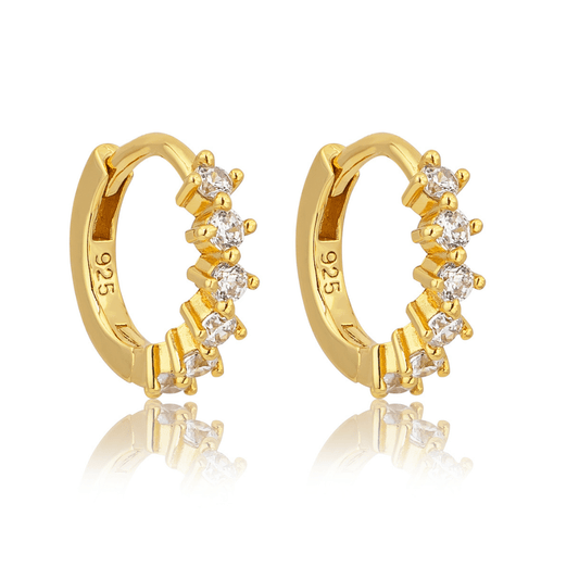 18k GOLD HANNAH HUGGIES - LOVEY BY LOVEY