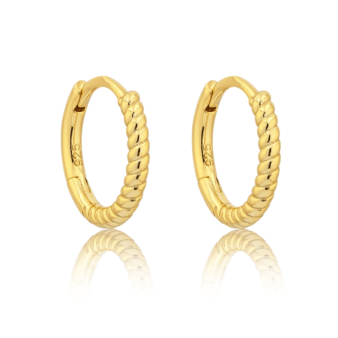 18k GOLD HARLOW HUGGIES - LOVEY BY LOVEY