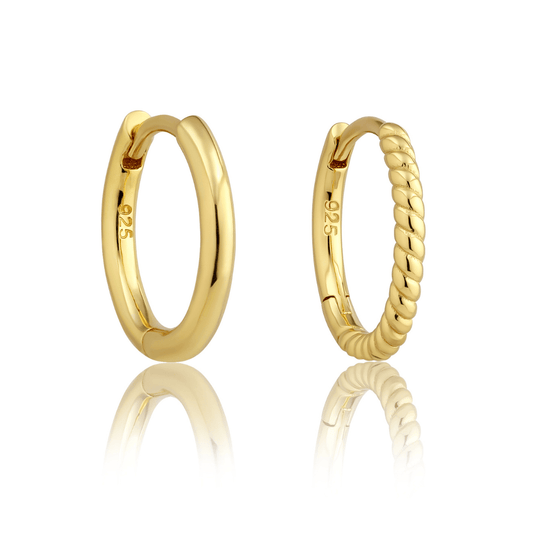 18K GOLD HOPE & HARLOW HOOP BUNDLE - LOVEY BY LOVEY
