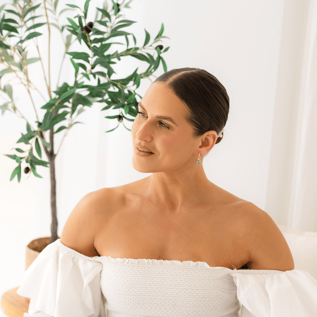 18k GOLD PENDANT CHARM HUGGIE SET - LOVEY BY LOVEY