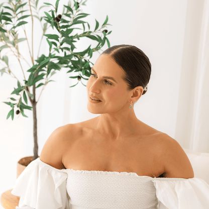 18k GOLD PENDANT CHARM HUGGIE SET - LOVEY BY LOVEY