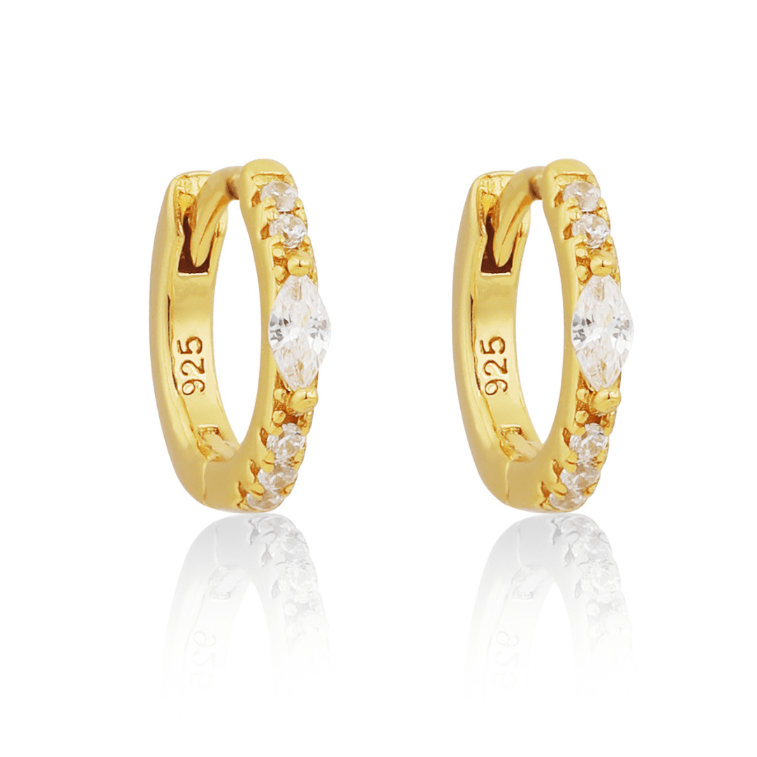 18K GOLD MYKONOS HUGGIES - LOVEY BY LOVEY