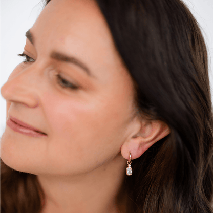 18k GOLD PENDANT CHARM HUGGIE SET - LOVEY BY LOVEY