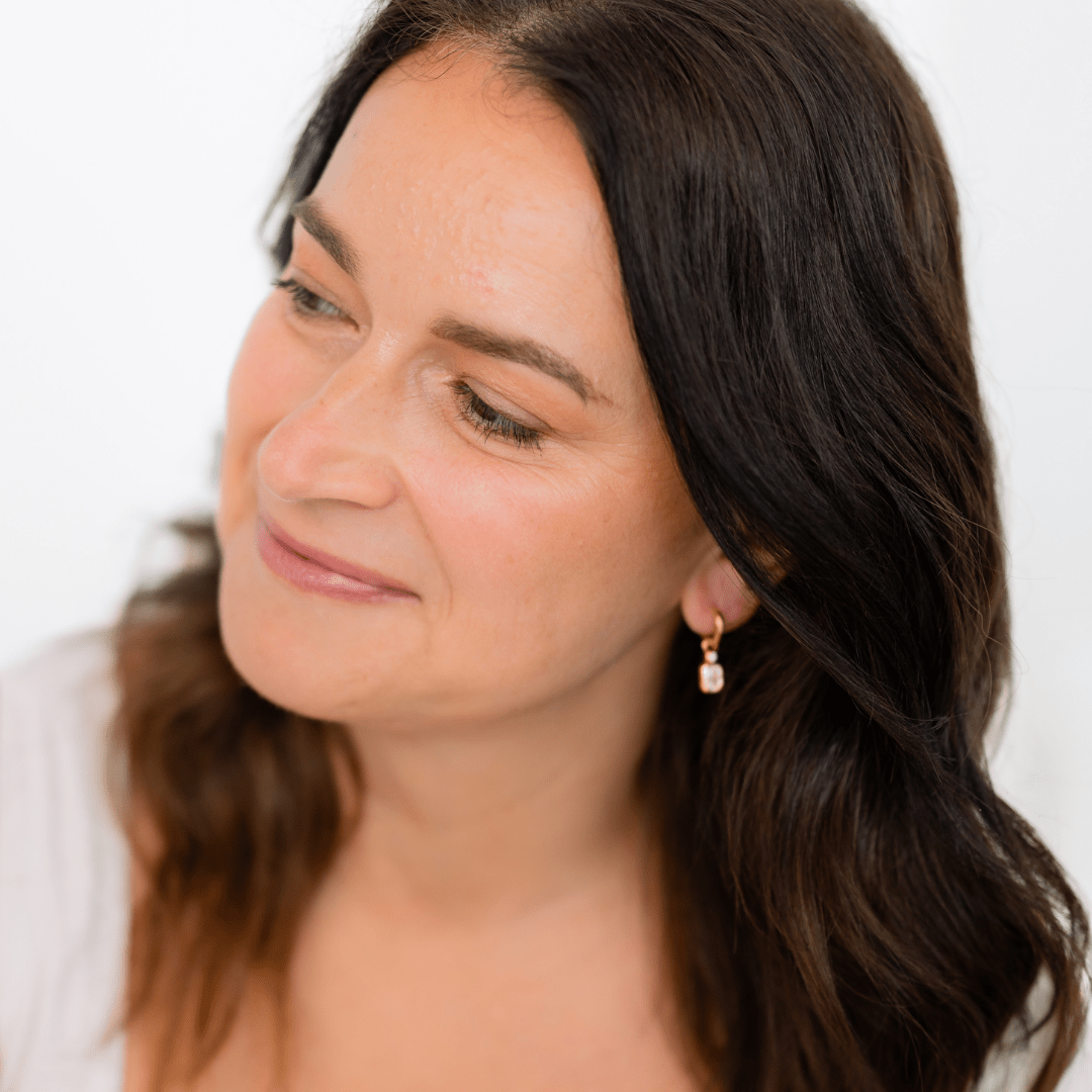 18k GOLD PENDANT CHARM HUGGIE SET - LOVEY BY LOVEY