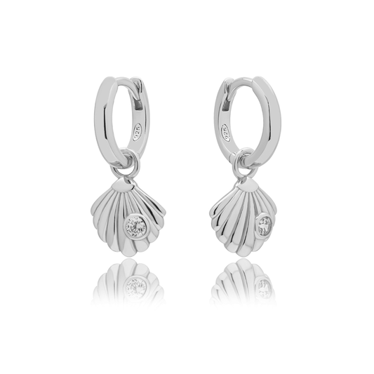 SILVER SOLEIL SHELL CHARM - LOVEY BY LOVEY