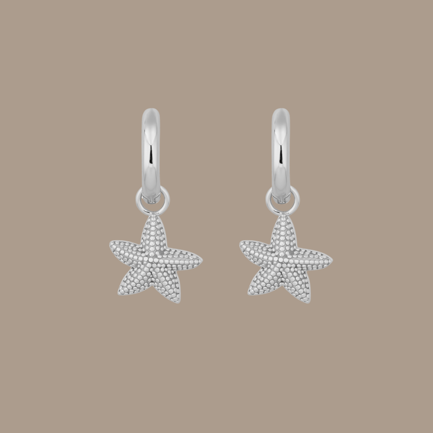 SEYCHELLES STARFISH EARRINGS | SILVER