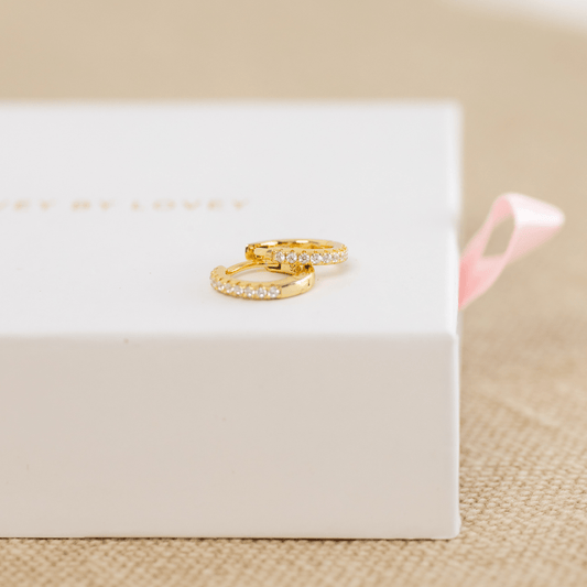 18K GOLD HOLLY HUGGIES - LOVEY BY LOVEY