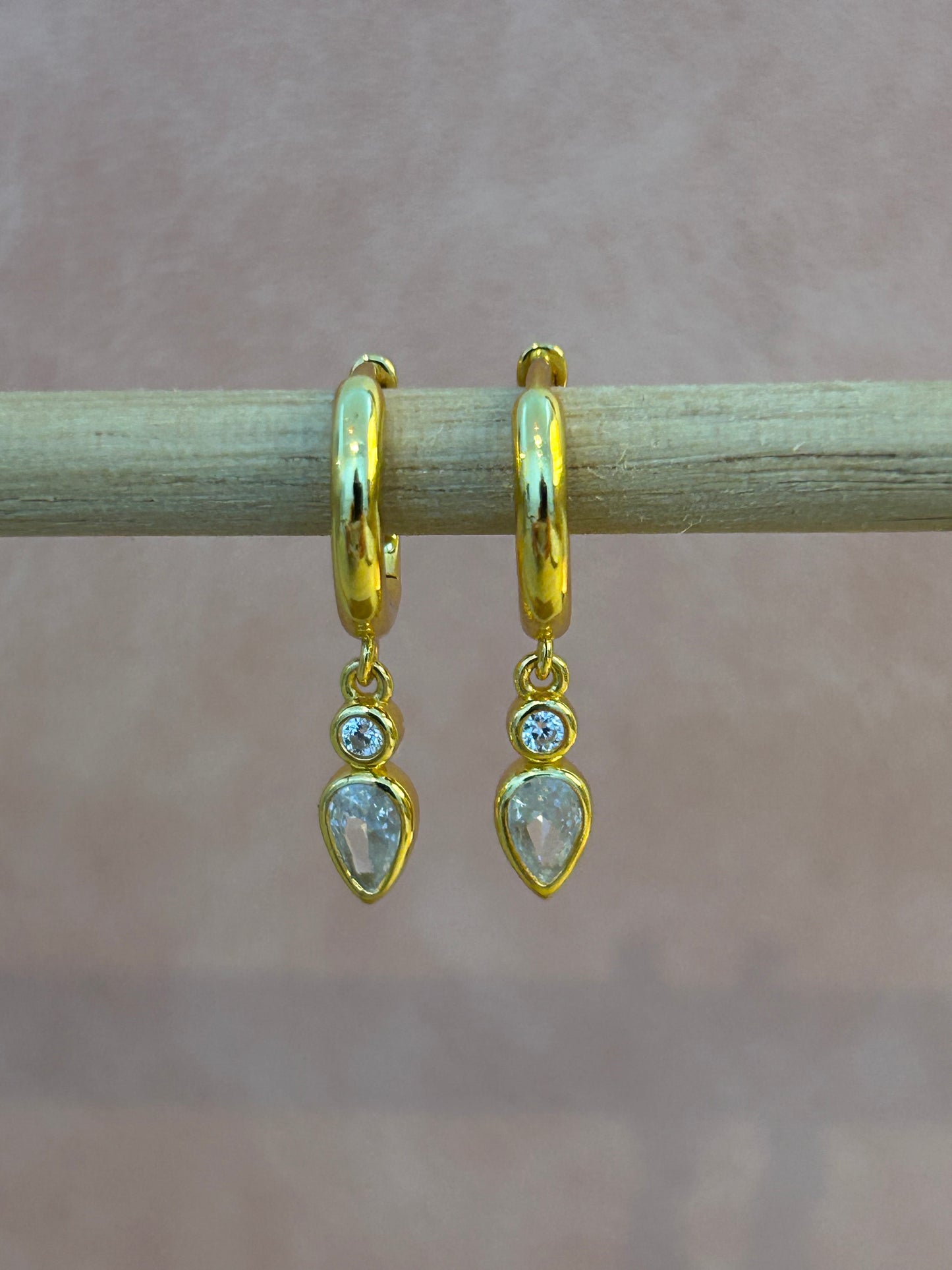 Moon Earrings | Gold