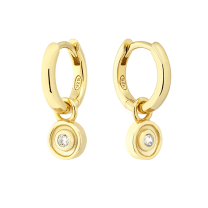 18K GOLD SOLSTICE (BIRTHSTONE) HUGGIE SET - LOVEY BY LOVEY