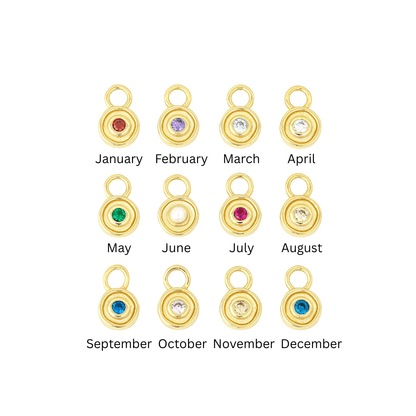 18K GOLD SOLSTICE (BIRTHSTONE) HUGGIE SET - LOVEY BY LOVEY