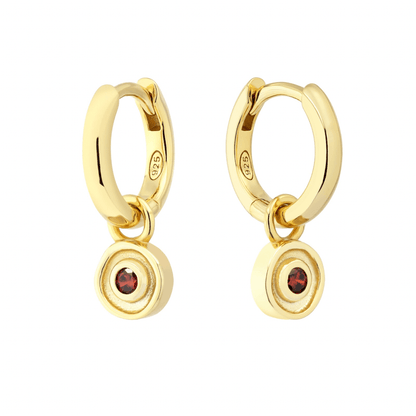 18K GOLD SOLSTICE (BIRTHSTONE) HUGGIE SET - LOVEY BY LOVEY