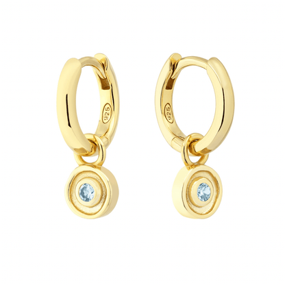 18K GOLD SOLSTICE (BIRTHSTONE) HUGGIE SET - LOVEY BY LOVEY