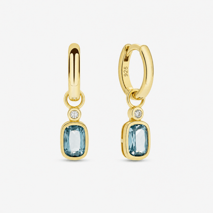 18k GOLD PENDANT CHARM HUGGIE SET - LOVEY BY LOVEY