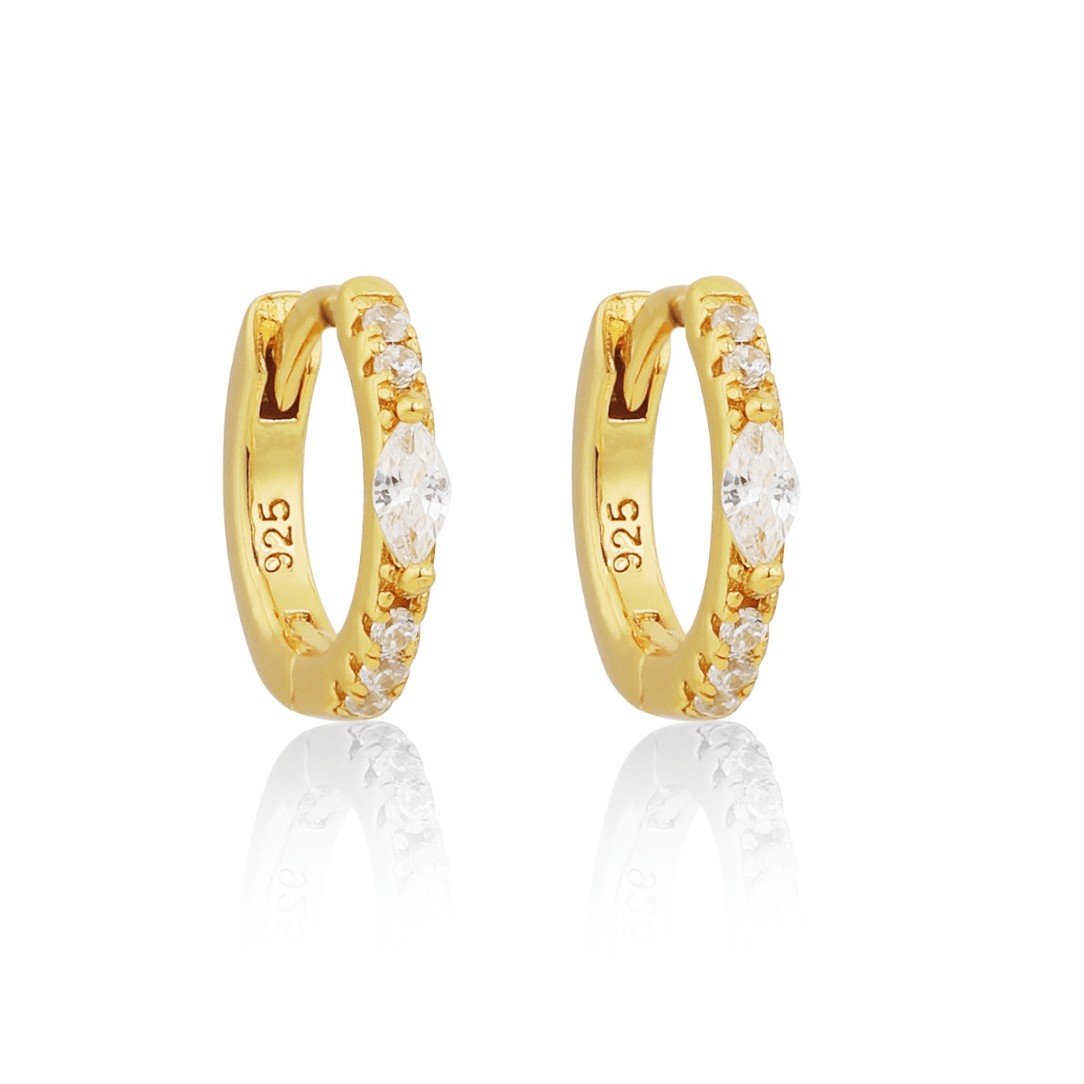 18K GOLD MYKONOS HUGGIES - LOVEY BY LOVEY