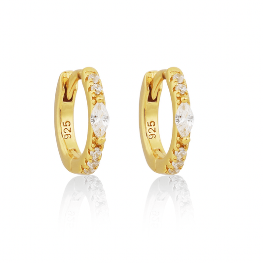 18K GOLD MYKONOS HUGGIES - LOVEY BY LOVEY