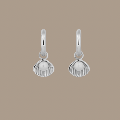 SEYCHELLES SHELL EARRINGS | SILVER