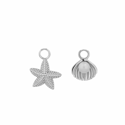 SEYCHELLES SHELL EARRINGS | SILVER