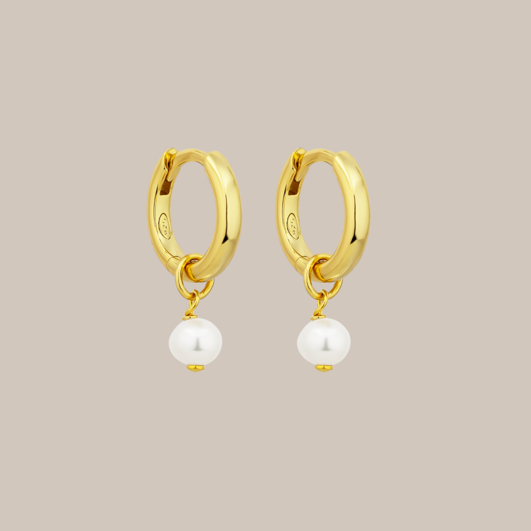 MOOREA PEARL CHARM SET | GOLD