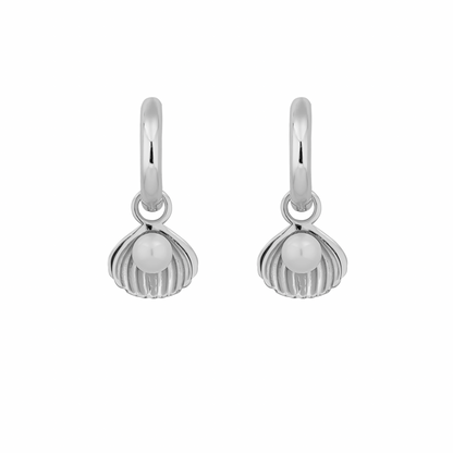 SEYCHELLES SHELL EARRINGS | SILVER