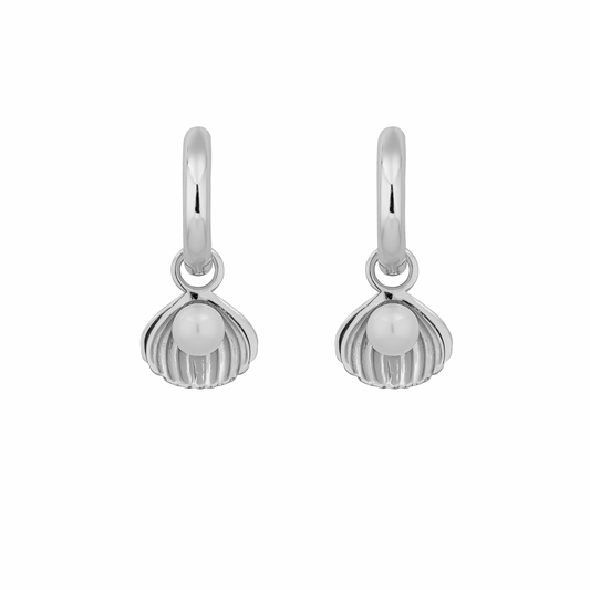 SEYCHELLES SHELL EARRINGS | SILVER