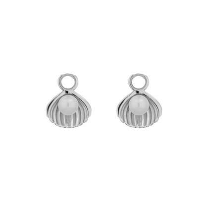 SEYCHELLES SHELL EARRINGS | SILVER