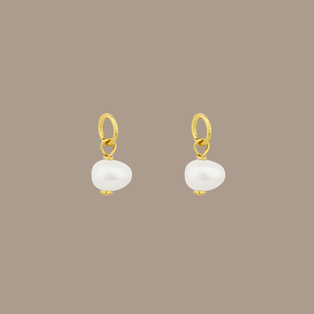 MOOREA PEARL CHARM SET | GOLD