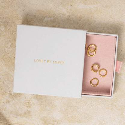 18k GOLD HALO HUGGIES - LOVEY BY LOVEY