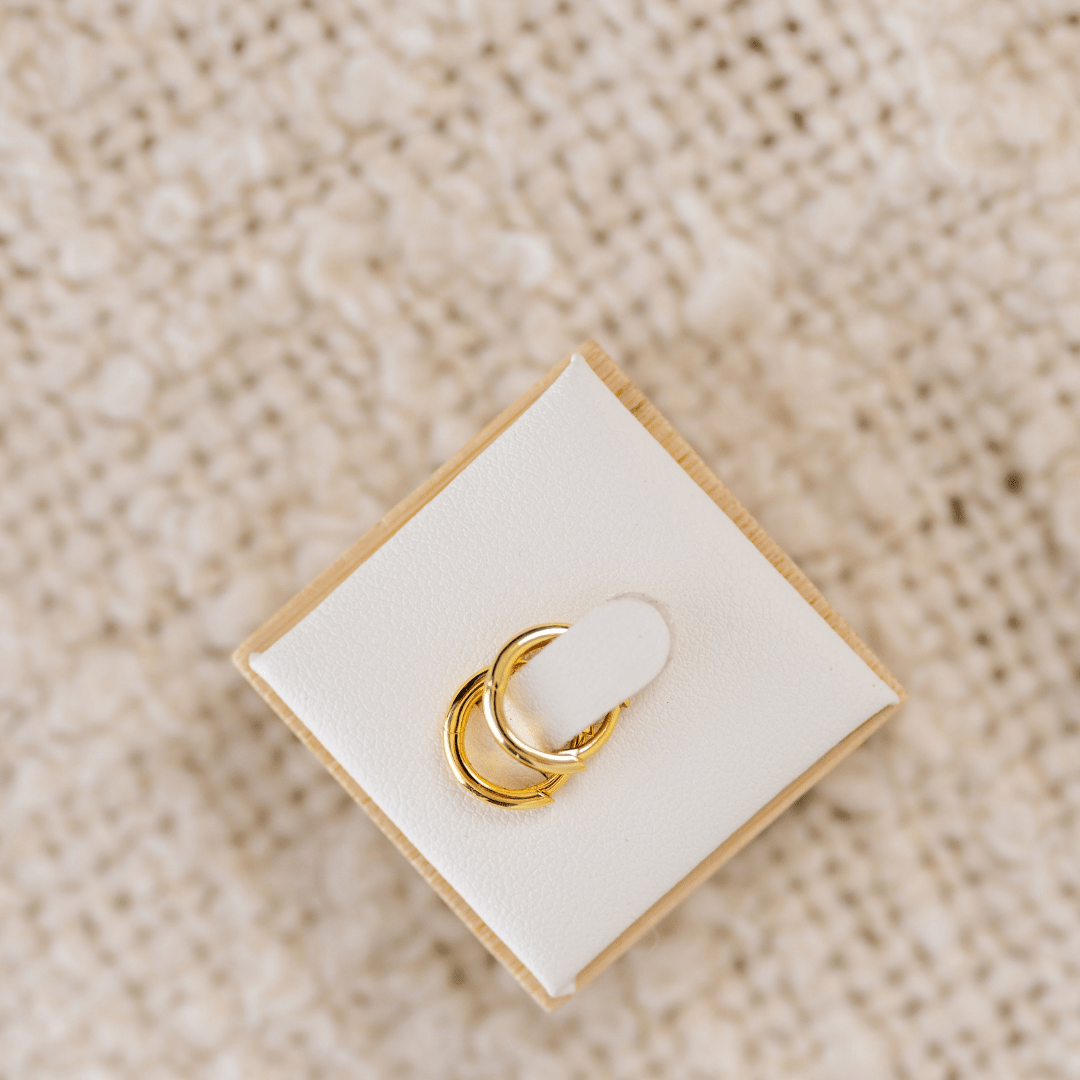 18k GOLD HALO HUGGIES - LOVEY BY LOVEY