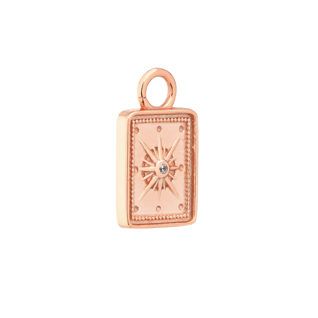 ROSE GOLD COMPASS CHARM - LOVEY BY LOVEY