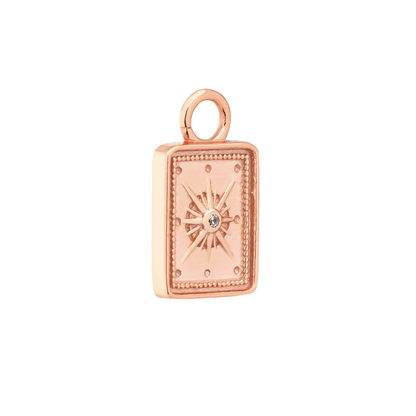 ROSE GOLD COMPASS CHARM - LOVEY BY LOVEY
