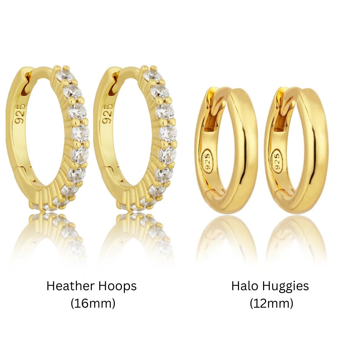 HEATHER & HALO EARRING BUNDLE | Gold