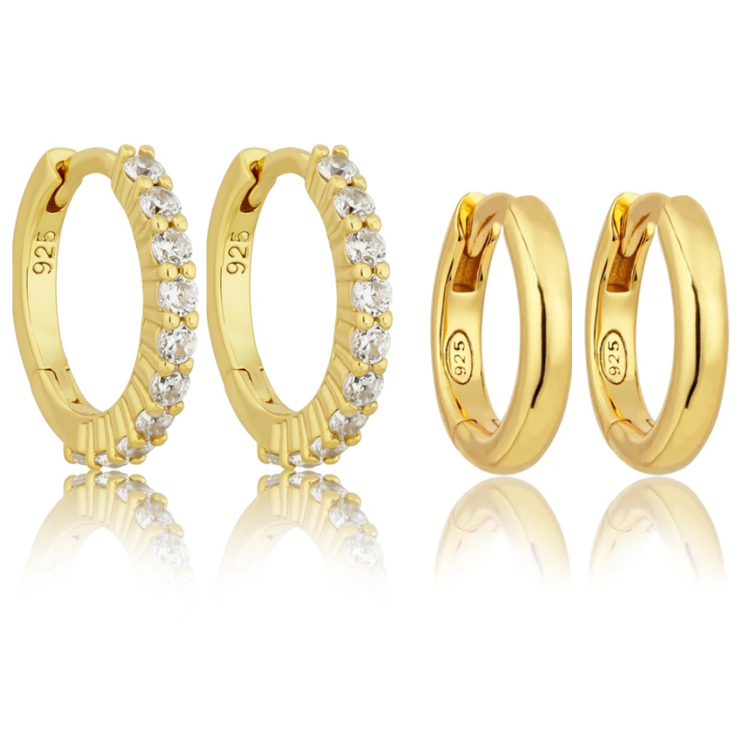 HEATHER & HALO EARRING BUNDLE | Gold