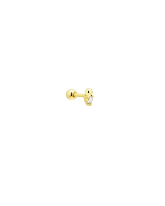 18k GOLD BOBBIE STUD (SINGLE) - LOVEY BY LOVEY