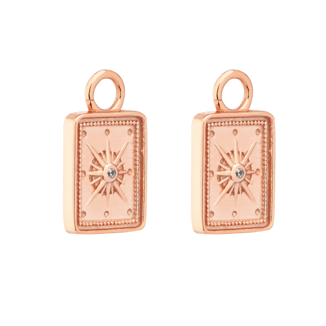 ROSE GOLD COMPASS CHARM - LOVEY BY LOVEY