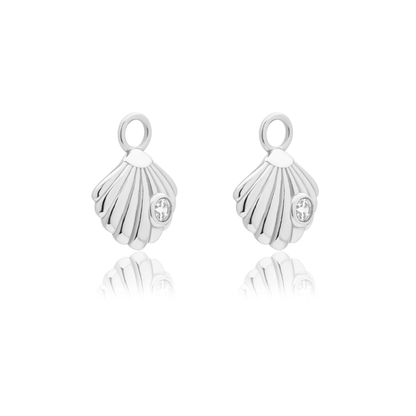 SILVER SOLEIL SHELL CHARM - LOVEY BY LOVEY