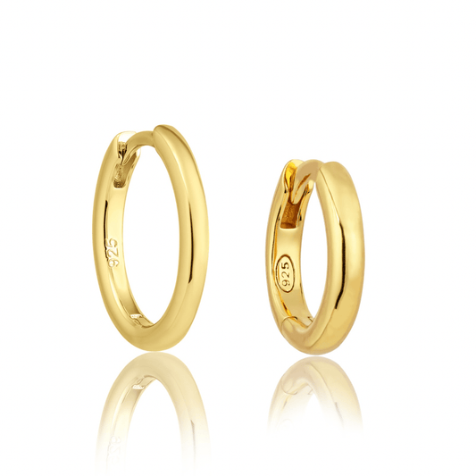 18K GOLD HOPE HOOP & HALO HUGGIE BUNDLE - LOVEY BY LOVEY