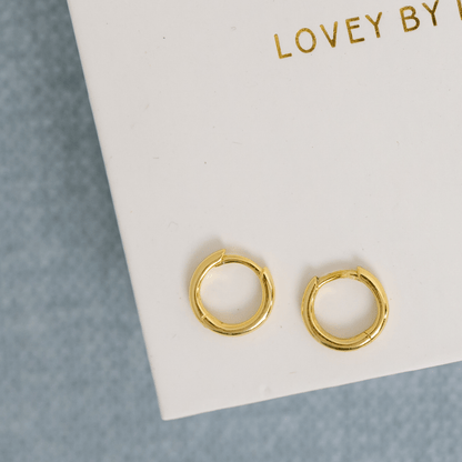 18k GOLD HALO HUGGIES - LOVEY BY LOVEY