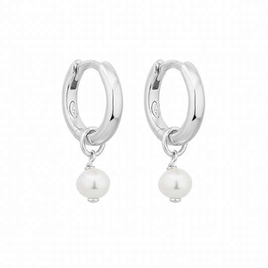 MOOREA PEARL EARRINGS | SILVER