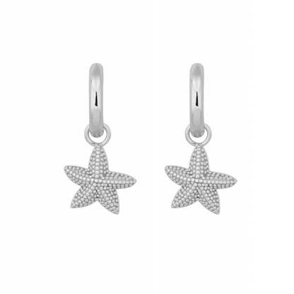 SEYCHELLES STARFISH EARRINGS | SILVER