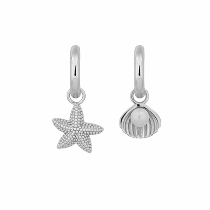 SEYCHELLES STARFISH EARRINGS | SILVER