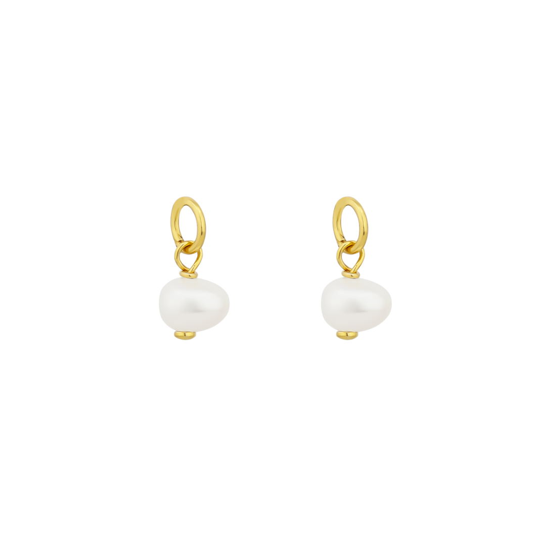 MOOREA PEARL CHARM SET | GOLD