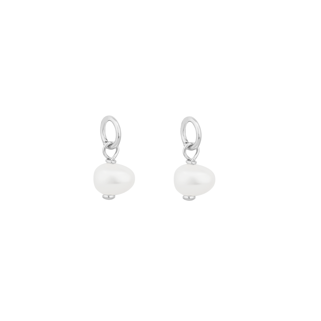 MOOREA PEARL CHARM SET | SILVER