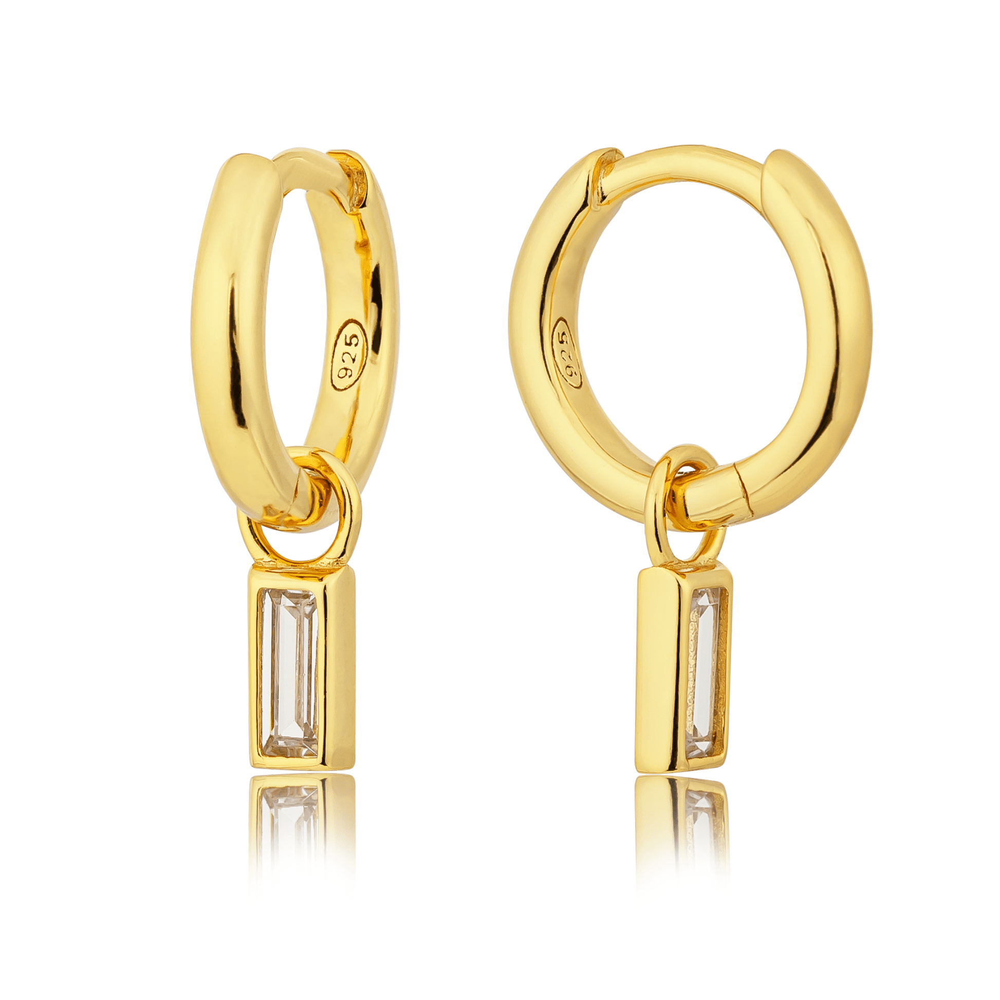 18K GOLD MUSE CHARM HUGGIE SET - LOVEY BY LOVEY