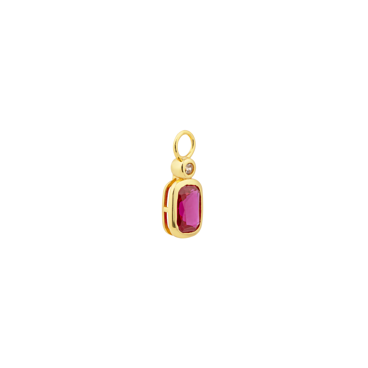 Ruby charm | Gold