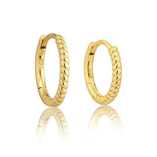18K GOLD HARLOW HOOP & HUGGIE BUNDLE - LOVEY BY LOVEY