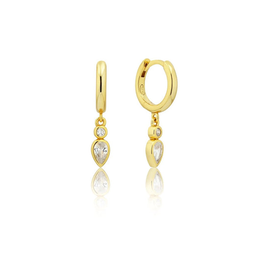 18K GOLD MOON EARRINGS - LOVEY BY LOVEY