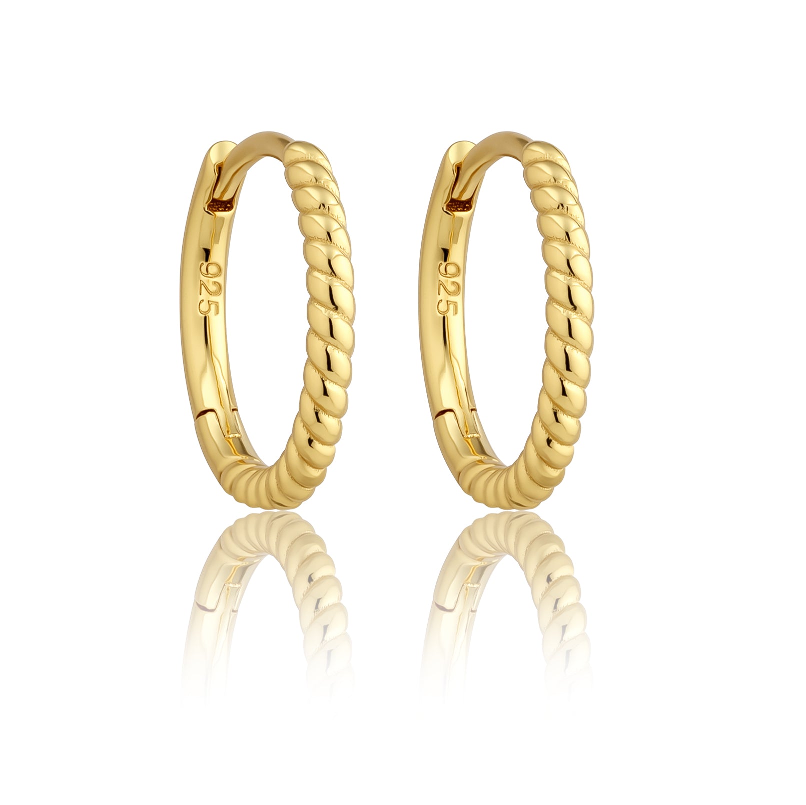18K GOLD HARLOW HOOP & HUGGIE BUNDLE - LOVEY BY LOVEY