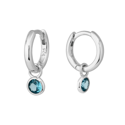 SILVER AURA CHARM HUGGIE SET - LOVEY BY LOVEY