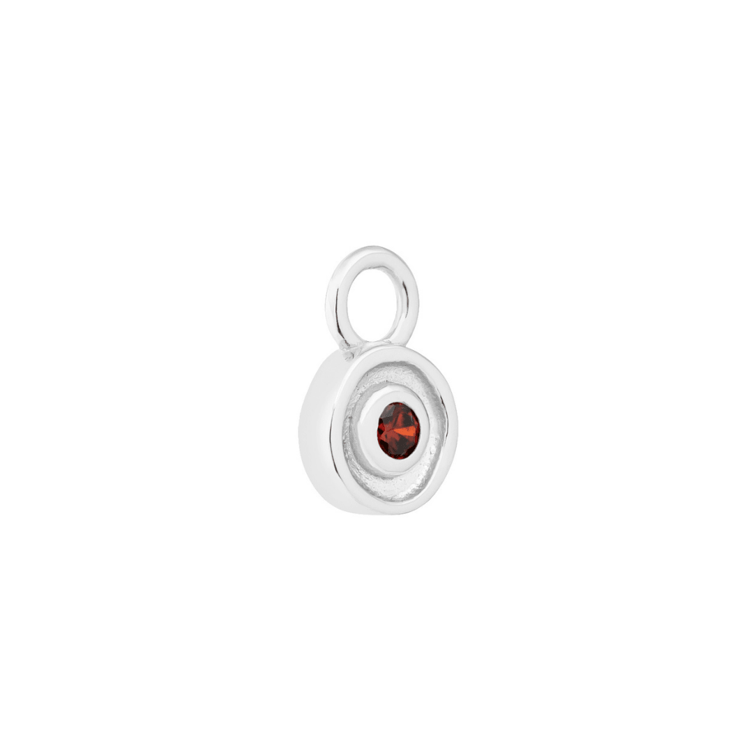 SILVER SOLSTICE (GARNET) CHARM - LOVEY BY LOVEY