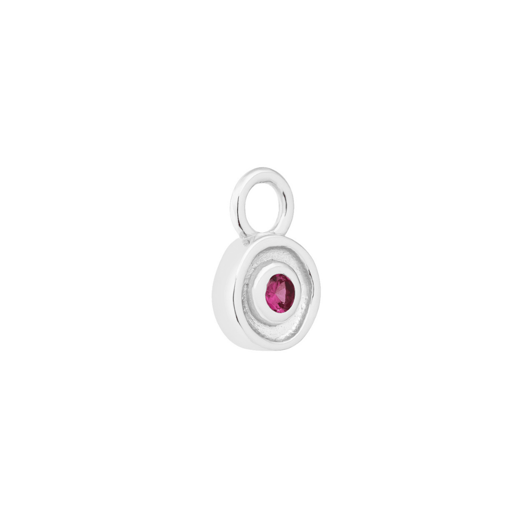 SILVER SOLSTICE (RUBY) CHARM - LOVEY BY LOVEY